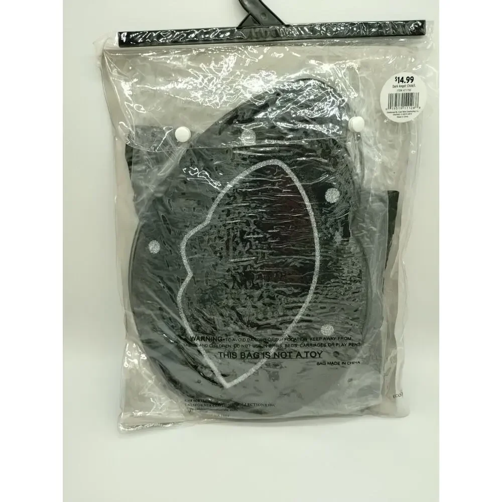 Creative Customes Dark Angel Child Size Large 10/12 New Open Package Halloween
